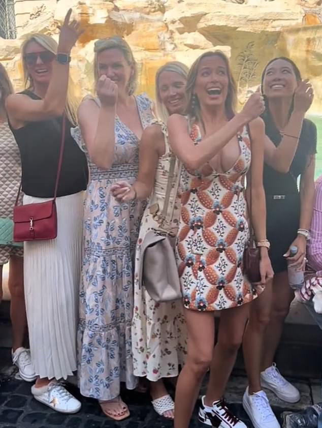 She and her fellow American WAGs enjoyed a day out with European counterparts on Wednesday