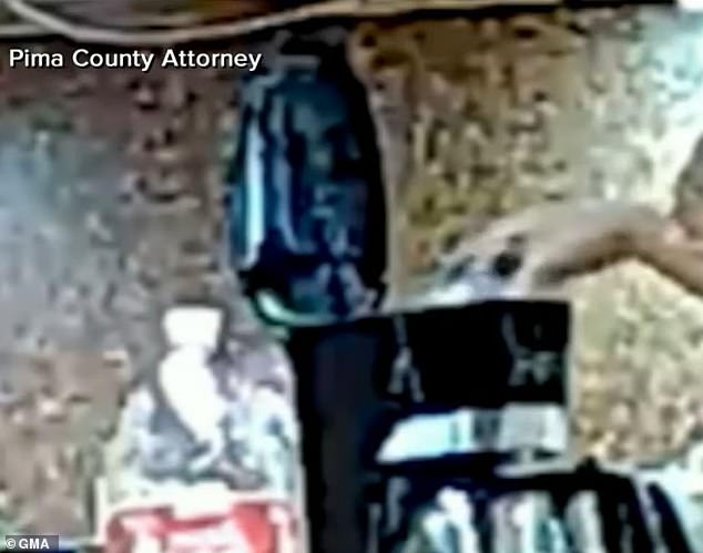 In the footage Roby Johnson took in his home, a liquid was poured into the coffee pot