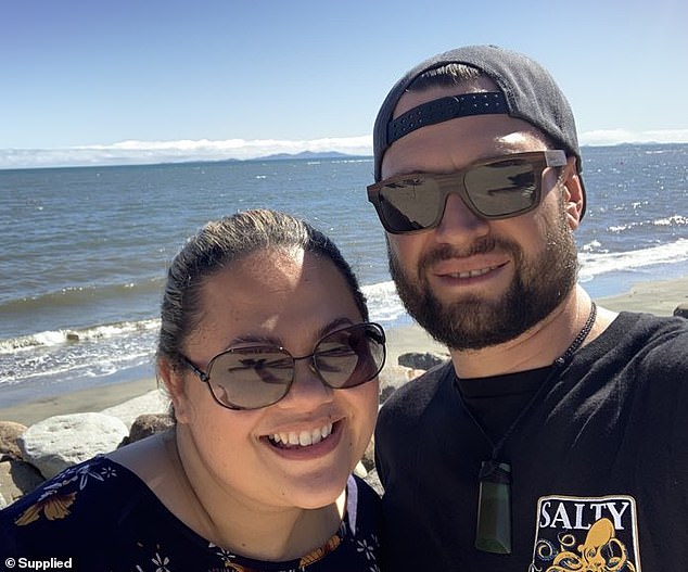 Mr Eketone (pictured with his wife Susan) also suffered serious injuries to his arms after the propeller severed the ulnar artery in his right wrist and severed both his hands.