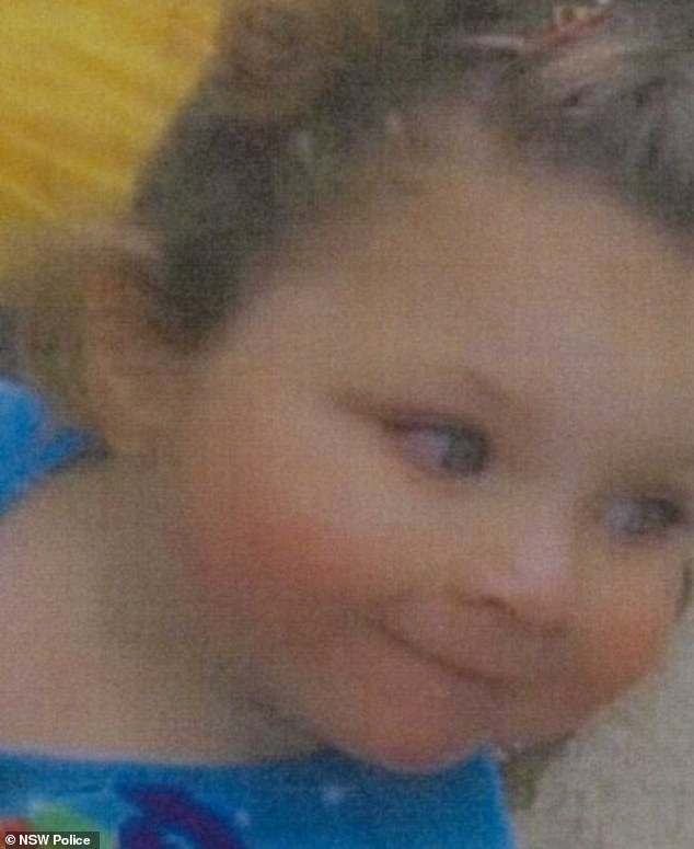 Aubrey (above), aged three, was last seen at Welwood Court in Clarinda on September 6