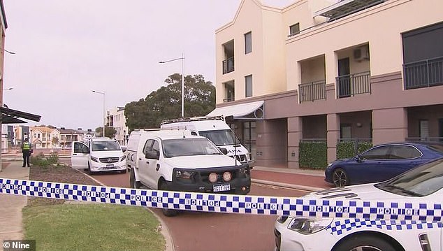 Police were called to an apartment on Plaistow Street in Joondalup (pictured), north of Perth, just before 9pm on Thursday evening, where a man was found with stab wounds.