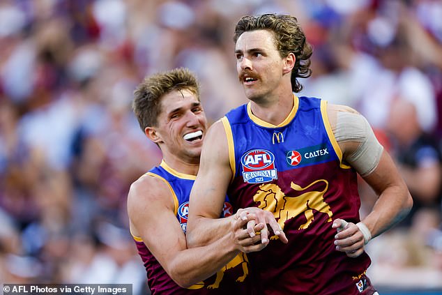 Big Joe Daniher scored three goals in the grand final, including one in the final quarter, but it wasn't enough