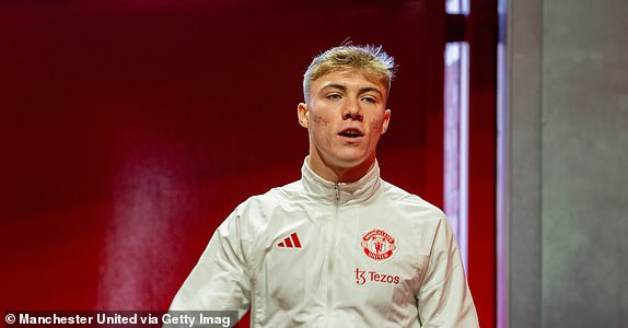 MANCHESTER, ENGLAND – SEPTEMBER 30: Rasmus Hojlund of Manchester United arrives ahead of the Premier League match between Manchester United and Crystal Palace at Old Trafford on September 30, 2023 in Manchester, England.  (Photo by Ash Donelon/Manchester United via Getty Images)