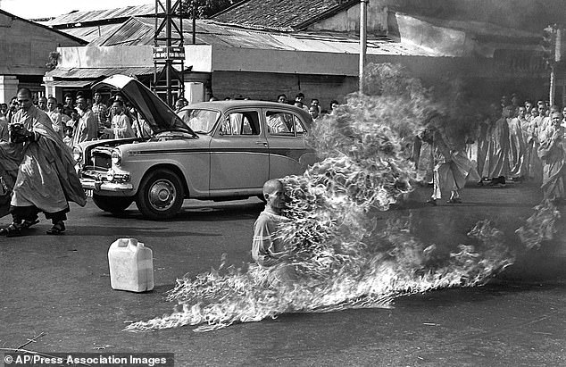 He said he was inspired by the famous monk who burned himself on the streets of Saigon in 1963 to protest the Vietnamese government's persecution of Buddhists.