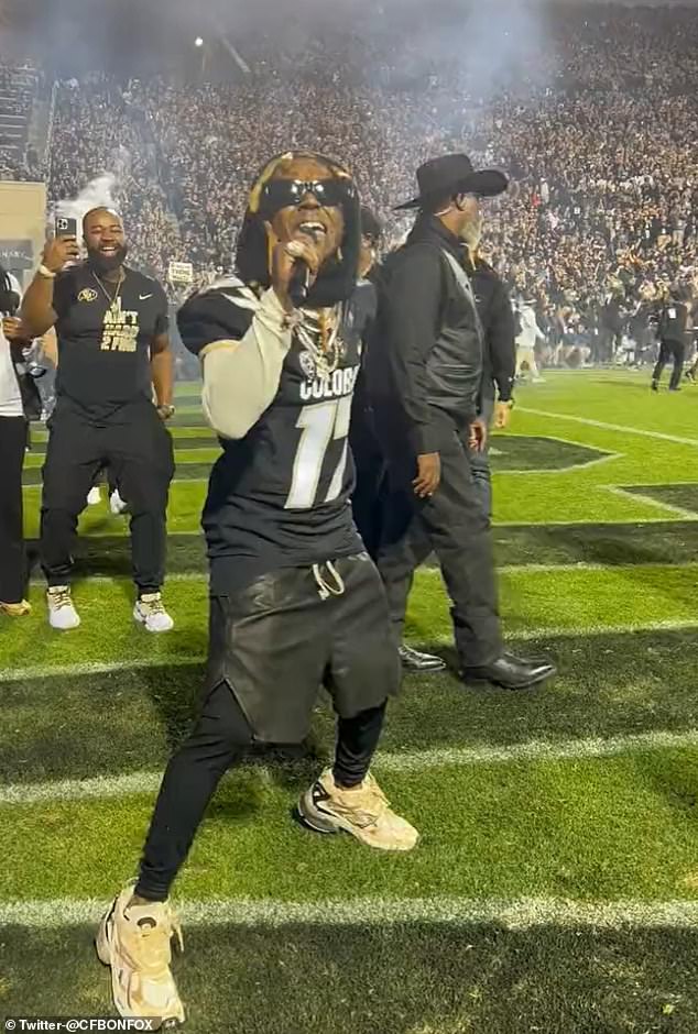 Lil Wayne sang Colorado's walk-out song before their game against Colorado State