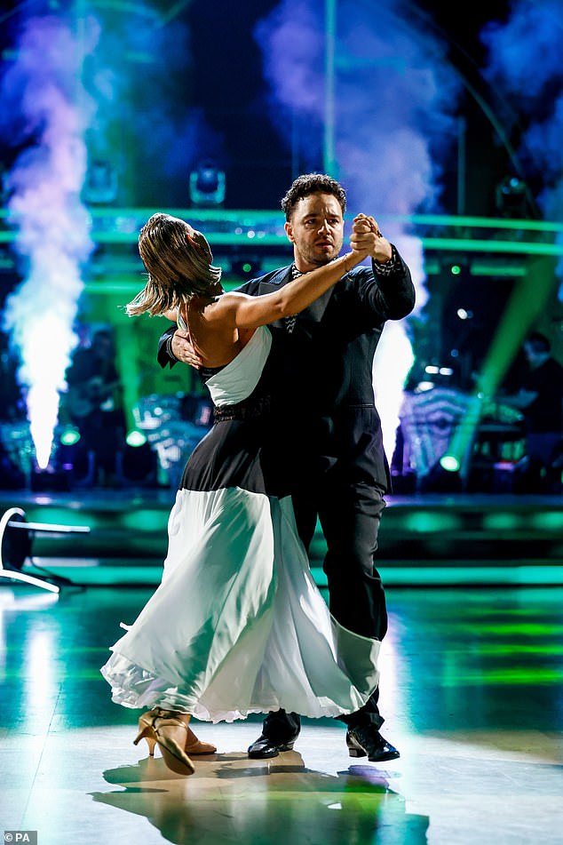 On the floor: the duo danced a tango to Somebody Told Me by Maneskin, scoring a total of 23 points from the judges