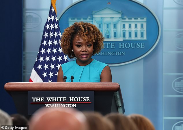 White House Press Secretary Karine Jean-Pierre said 