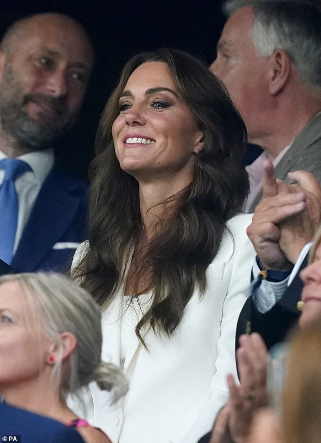 The Princess of Wales quietly dropped in last night to watch England beat Argentina in the Rugby World Cup, but still took a moment to greet royal fans