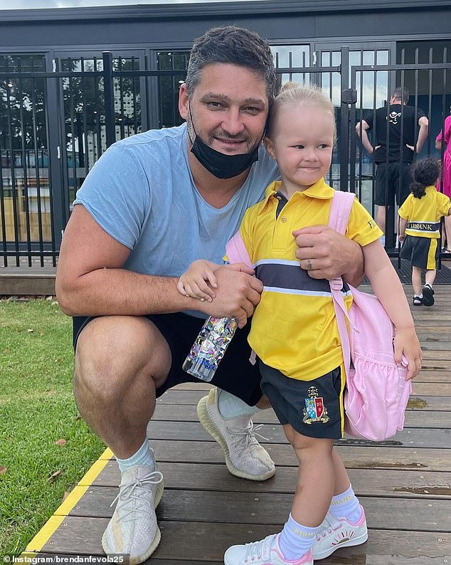 Brendan Fevola received a sweet early Father's Day gift from his youngest daughter Tobi