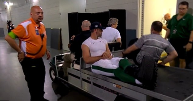 Rodgers then suffered a torn left Achilles just four plays into his New York Jets debut