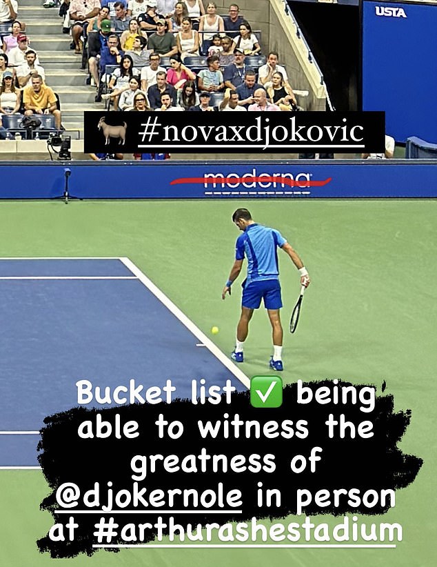 NFL star Aaron Rodgers praised Novak Djokovic for his anti-vax stance at the US Open