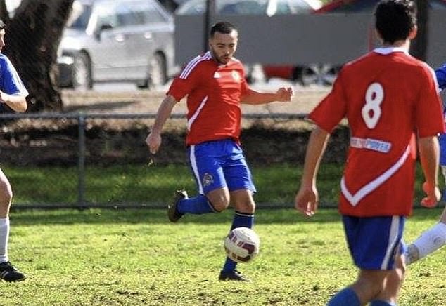 Mr Onorato (pictured playing football before his hospitalization) said his dream is to 'pick up my niece and nephew and play with them in the backyard'