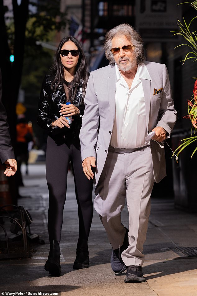 The latest: Al Pacino's ex-girlfriend Noor Alfallah Noor Alfallah has filed for custody of her three-month-old son from the actor, Roman Alfallah Pacino.  Pictured in NYC