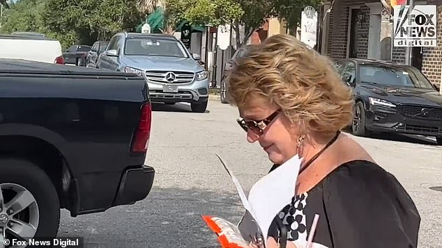 South Carolina District Court Clerk Becky Hill was first spotted outside the courthouse in Walterboro, South Carolina, since Alex Murdaugh's lawyers accused her of fabricating a Facebook post to remove a juror from the murder trial from the disgraced lawyer.