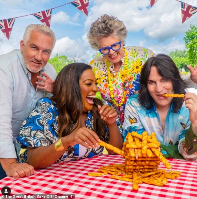 Joker: Alison Hammond, 48, laughs when a baker chooses to recreate a beaver as a cake during the animal-themed challenge, which airs on Tuesday