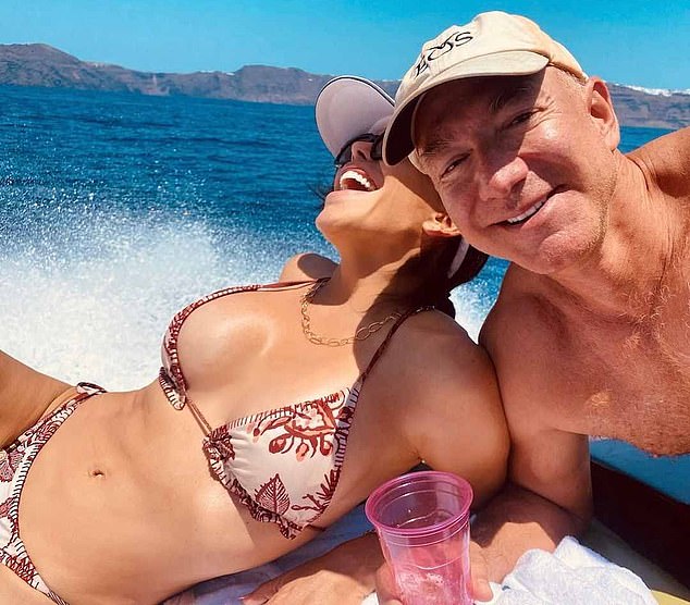 Billionaire Jeff Bezos has no trouble keeping his ship afloat as he parties with fiancée Lauren Sanchez and his successor at Amazon fights to save the company