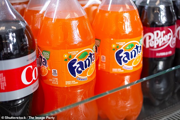 It showed a glass full of Fanta that was pale yellow in color instead of the bright orange soda that Americans are used to (stock image)