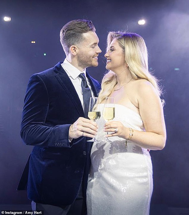 Loved up: The 31-year-old reality star - who rose to fame when she appeared on Love Island in 2019 - welcomed her son Stanley with boyfriend Sam Rason, 33, in March