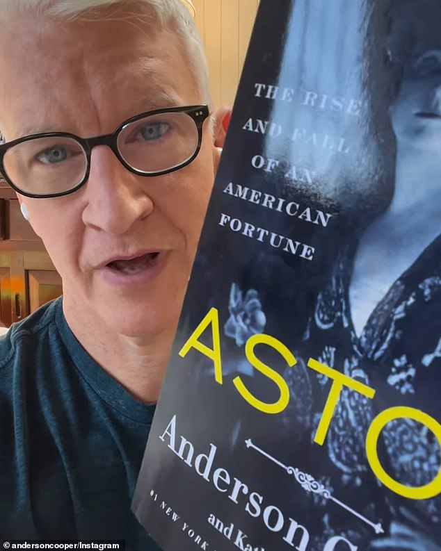 Anderson Cooper posted a video on Instagram in July showing off the cover of the new book.  It will be released on September 19