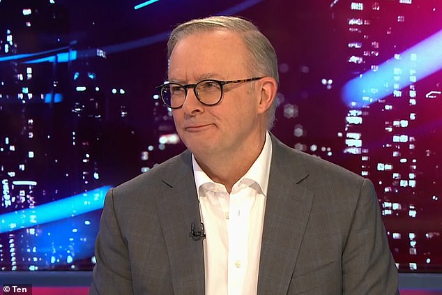 Mr Albanese joked that the country would 'struggle' if citizenship were denied to those who said the F-word
