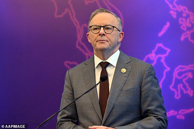 Prime Minister Anthony Albanese (above) signed up for the Voice referendum on October 14, despite declining support for his Yes campaign