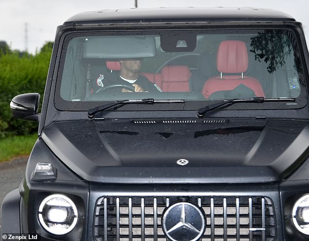 Anthony Martial was photographed driving into Manchester United's training ground on Thursday morning, only to exit four minutes later