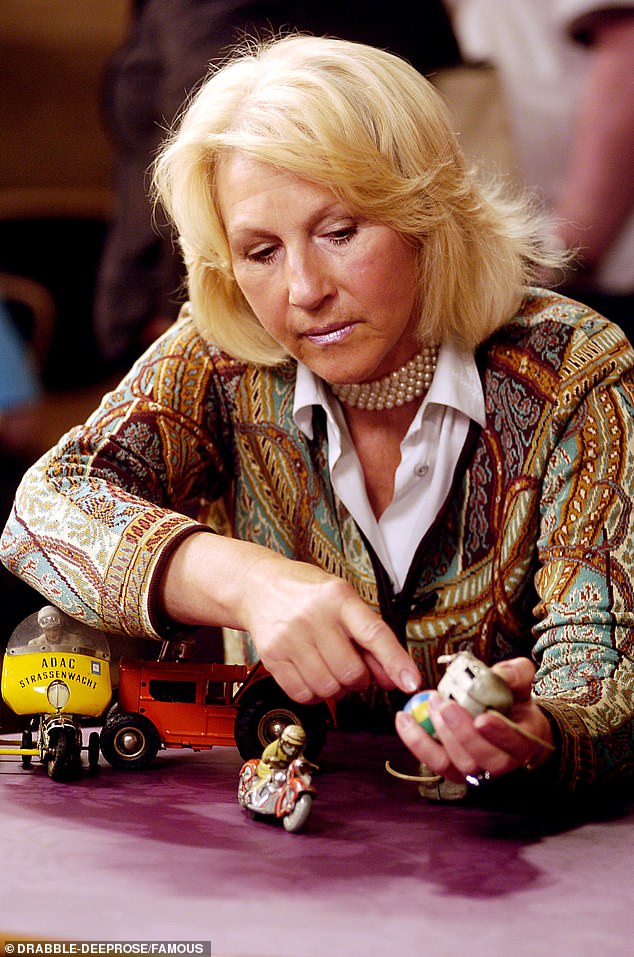 Sad: Antiques Roadshow favorite Bunny Campione (pictured in 2007) has announced the sad news that her husband, Major Iain Grahame, has died aged 91