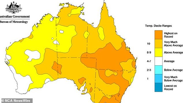 Queensland reported above average average daily temperatures this winter, with the warm weather affecting this year's mango crop.