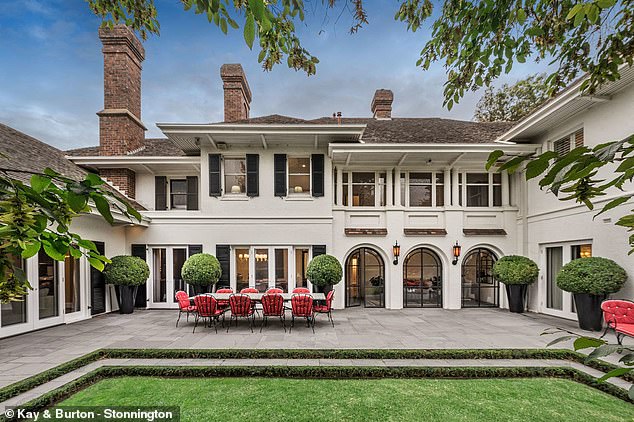 Famed Australian entrepreneur David Prior has put his grand Victorian home up for sale for an eye-watering price of $46-$50 million (pictured)