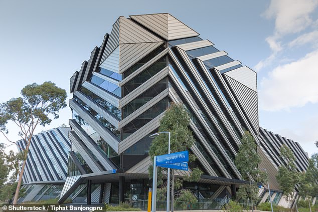 Monash University (pictured) came in second for the country with a global ranking of 54