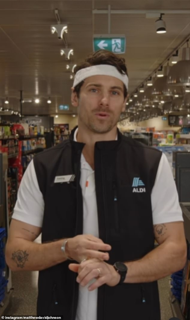 Ex-single Matty 'J' Johnson has revealed his shocking new job as a 'packer' at discount supermarket Aldi