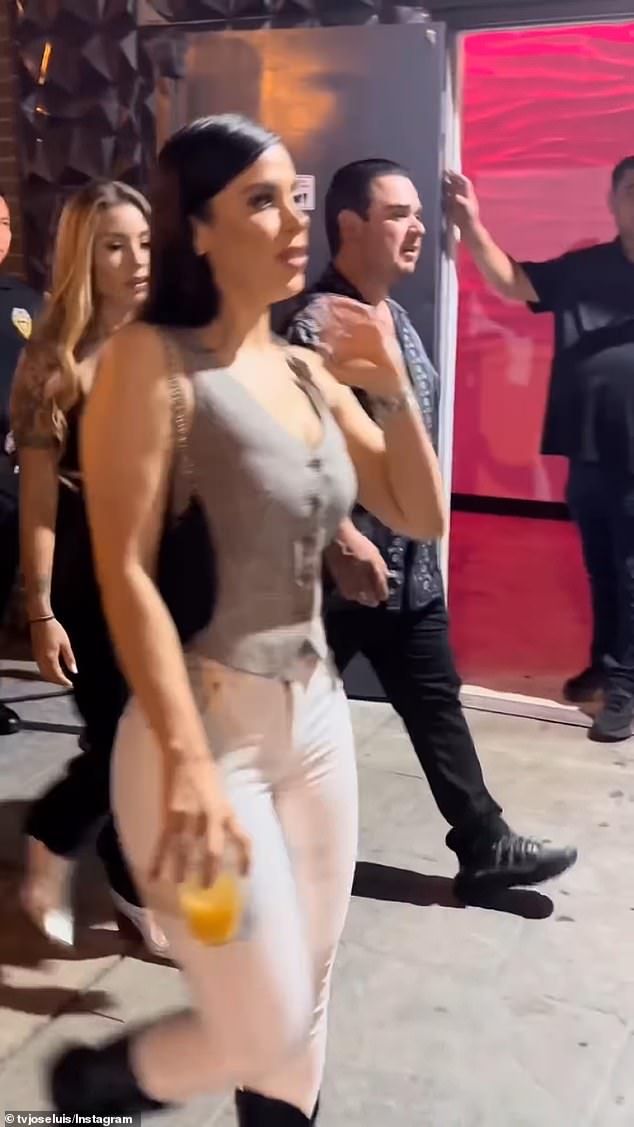 The wife of Mexican drug lord El Chapo has wasted no time adjusting to life outside prison, appearing at a party in LA just days after her release