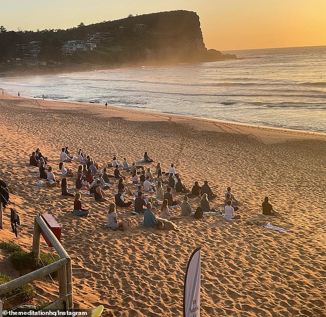 JD Walking Meditations is one of a number of beach meditation groups popping up over Sydney, while MeditationHQ (pictured) is another