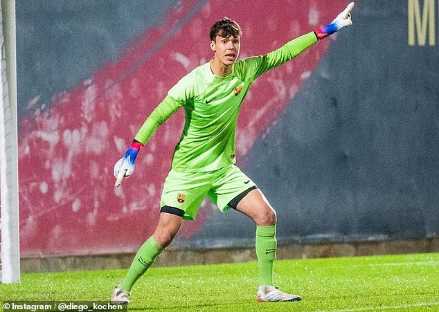 The highly rated American goalkeeper played in five of eight games for Barca's U-17 side last season