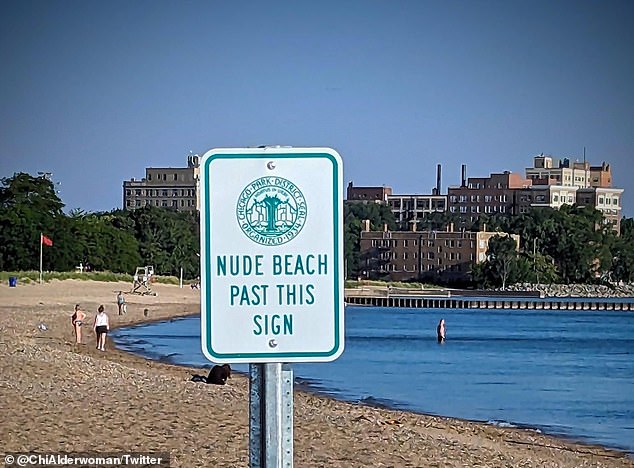 A person with a rather sassy sense of humor posted a fake sign advertising a beach as a 