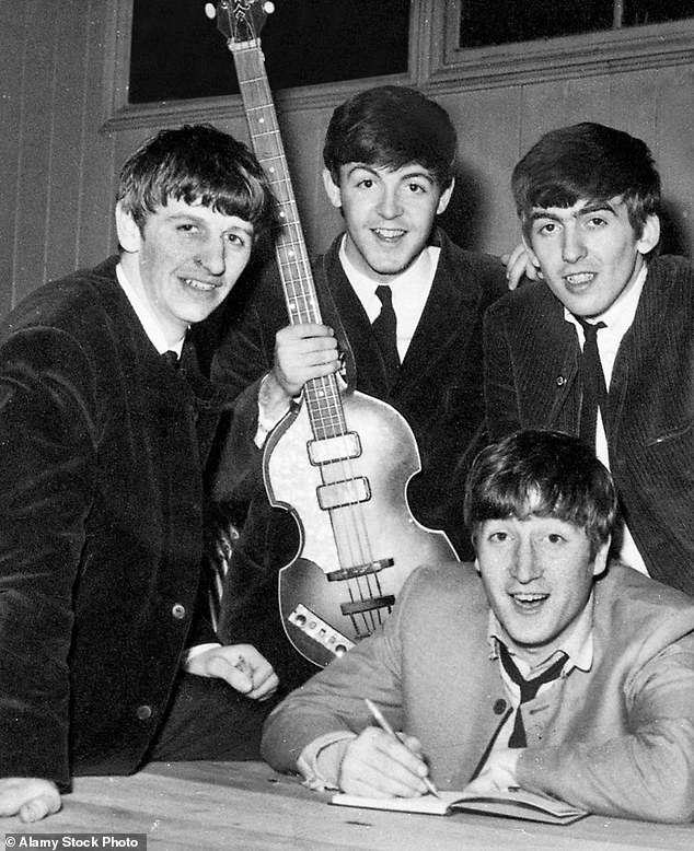 Beatlemania: Clockwise, left to right: George Harrison, Paul McCartney, Ringo Starr and John Lennon at the height of their Beatles fame in 1962