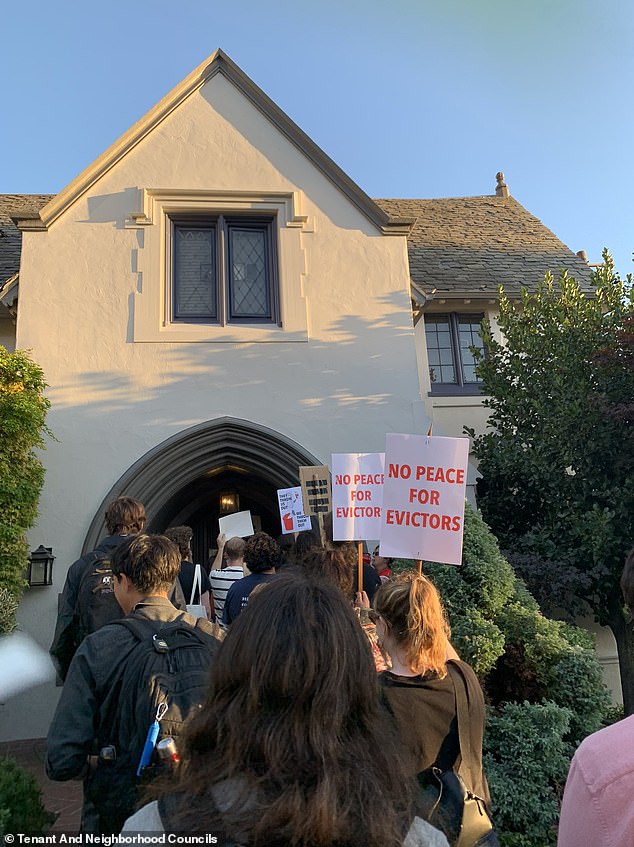 Renters in Berkeley stormed a party thrown by landlords to celebrate the end of a COVID-era moratorium that banned evictions for failure to pay rent