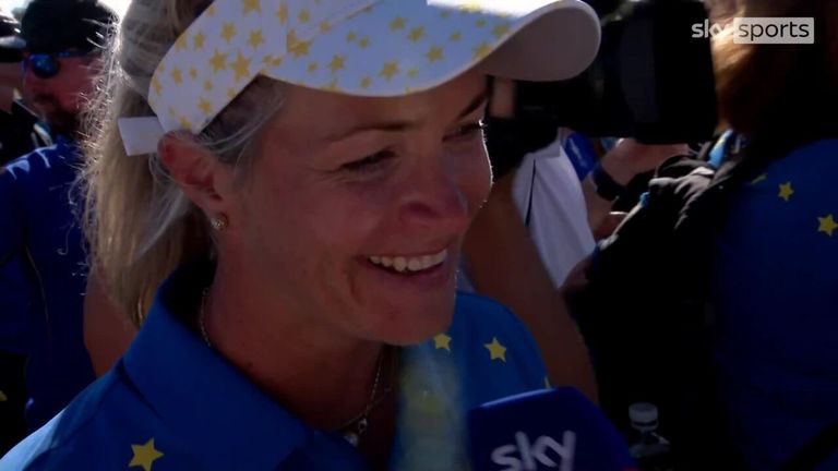 Suzann Pettersen says Europe 'never looked back' after tough start and Carlota Ciganda seized her moment on final day