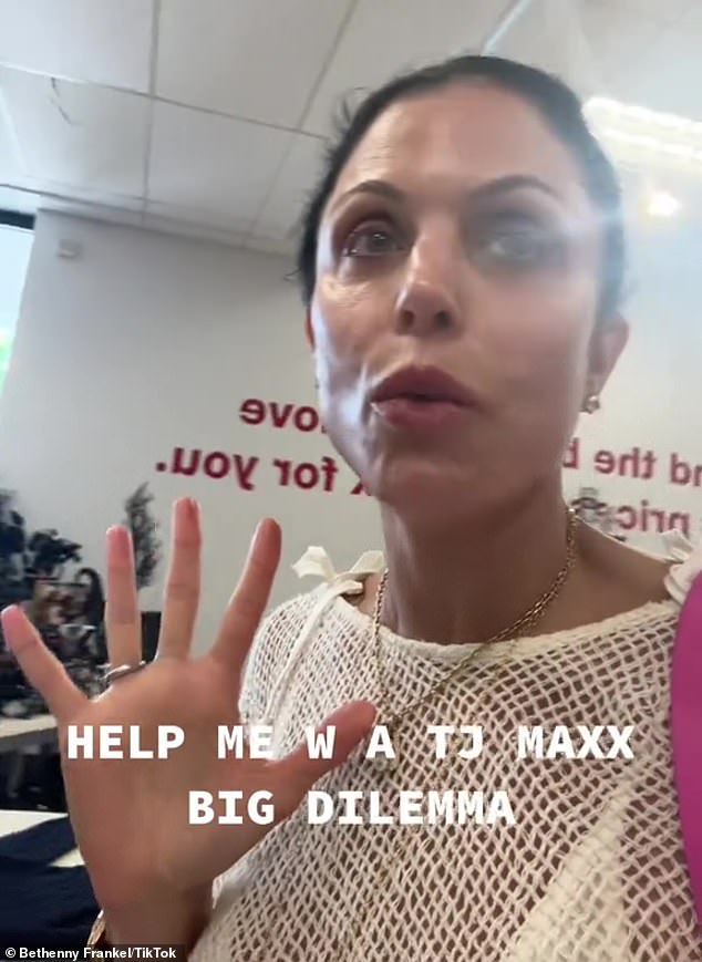 Backlash: Bethenny Frankel, 52, has been criticized for giving away 