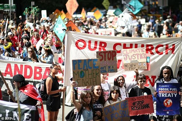 Protesters in New York gather ahead of the UN General Assembly, which will open in the city on September 19, 2023