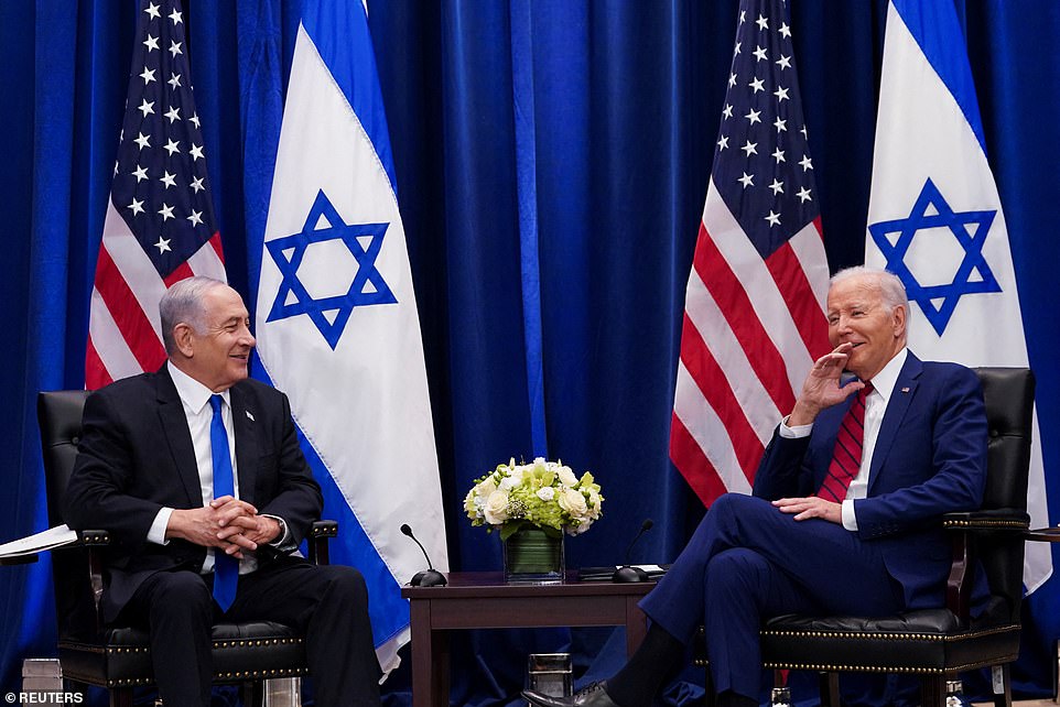 President Joe Biden took a shot at the press during his meeting Wednesday with Israeli Prime Minister Benjamin Netanyahu.  As reporters were escorted from the room, several Israel-related questions shouted at the two leaders.  Biden has been in New York since Sunday evening to participate in the United Nations General Assembly and has used the trip to raise money for his re-election campaign.