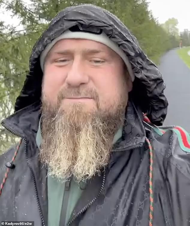 Ramzan Kadyrov (photo) has released an almost unintelligible video of himself walking through a park