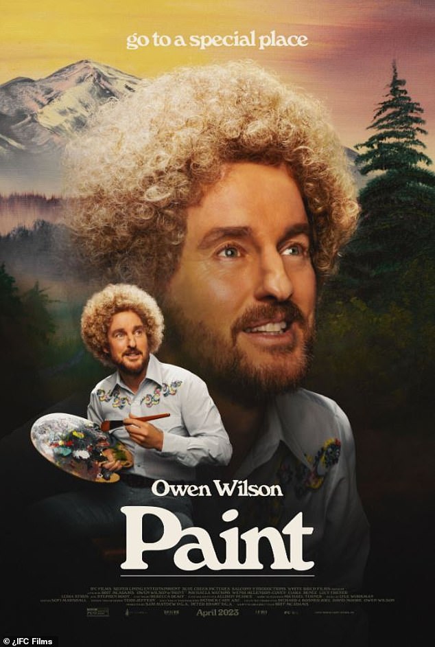 Actor Owen Wilson played Bob Ross in the film 'Paint' which can be viewed on AMC+ or Prime Video