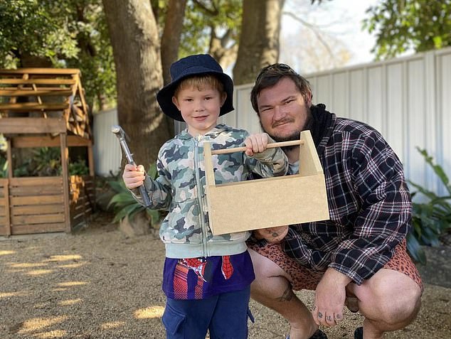 Max John Knight, 5, died after a tragic motorcycle accident at their home in Queensland