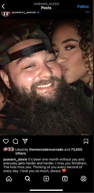 Bray Wyatt's fiancée posted another tribute on Instagram