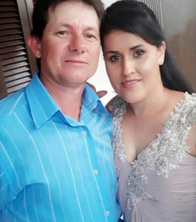 Delve Francescatto (left) and his wife Ironi Godoi (right) were killed Monday in Ibiraiaras, Brazil, when they tried to cross a river and were swept away by a strong current that destroyed their vehicle