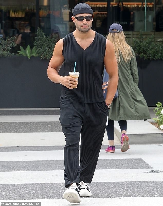 Spotted: Britney Spears' estranged husband, Sam Asghari, was spotted in Beverly Hills on Tuesday amid the couple's 'ugly' divorce