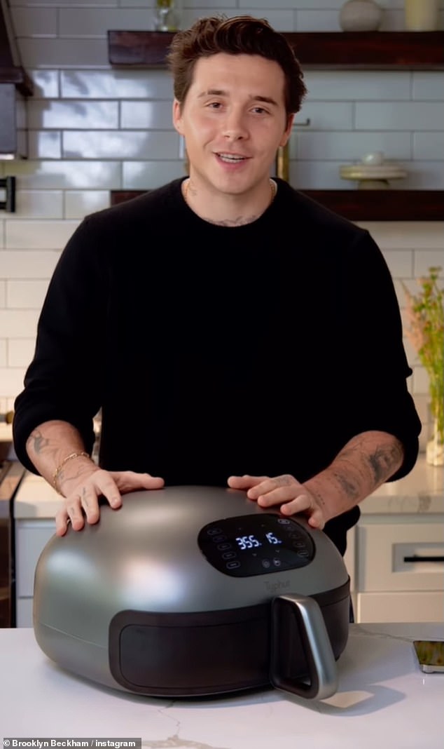 Career move: Aspiring chef Brooklyn Beckham has signed a new deal to back a £500 Air Fryer brand