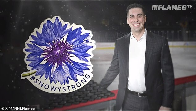 The Calgary Flames paid tribute to former assistant GM Chris Snow prior to Friday's game