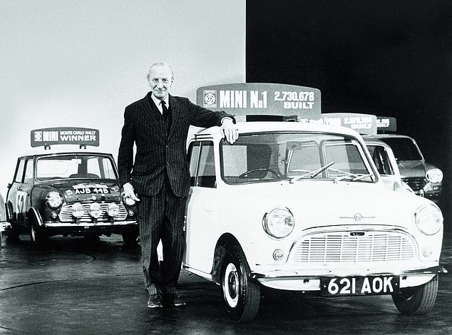 BMW makes about 40,000 electric Minis in Oxford every year, but production will end this year.  Pictured: Alec Issigonis, creator of the Mini Cooper